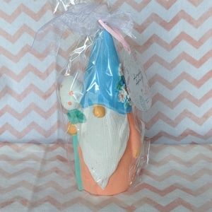 New - Gnome Spring Easter Candle - 7"